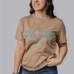 Tan Yee Haw Graphic T-Shirt
